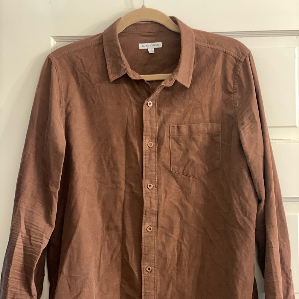 Banks Journal Corduroy Brown Shirt